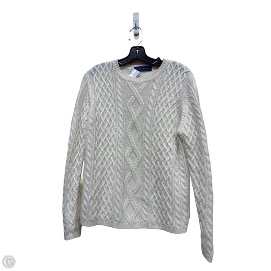 Sweater By Karen Scott In Cream, Size: Xl