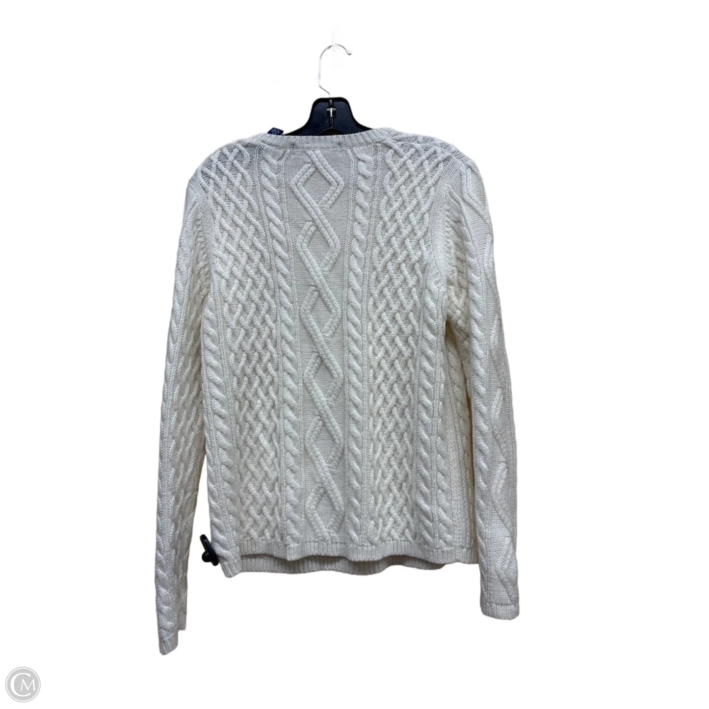 Sweater By Karen Scott In Cream, Size: Xl