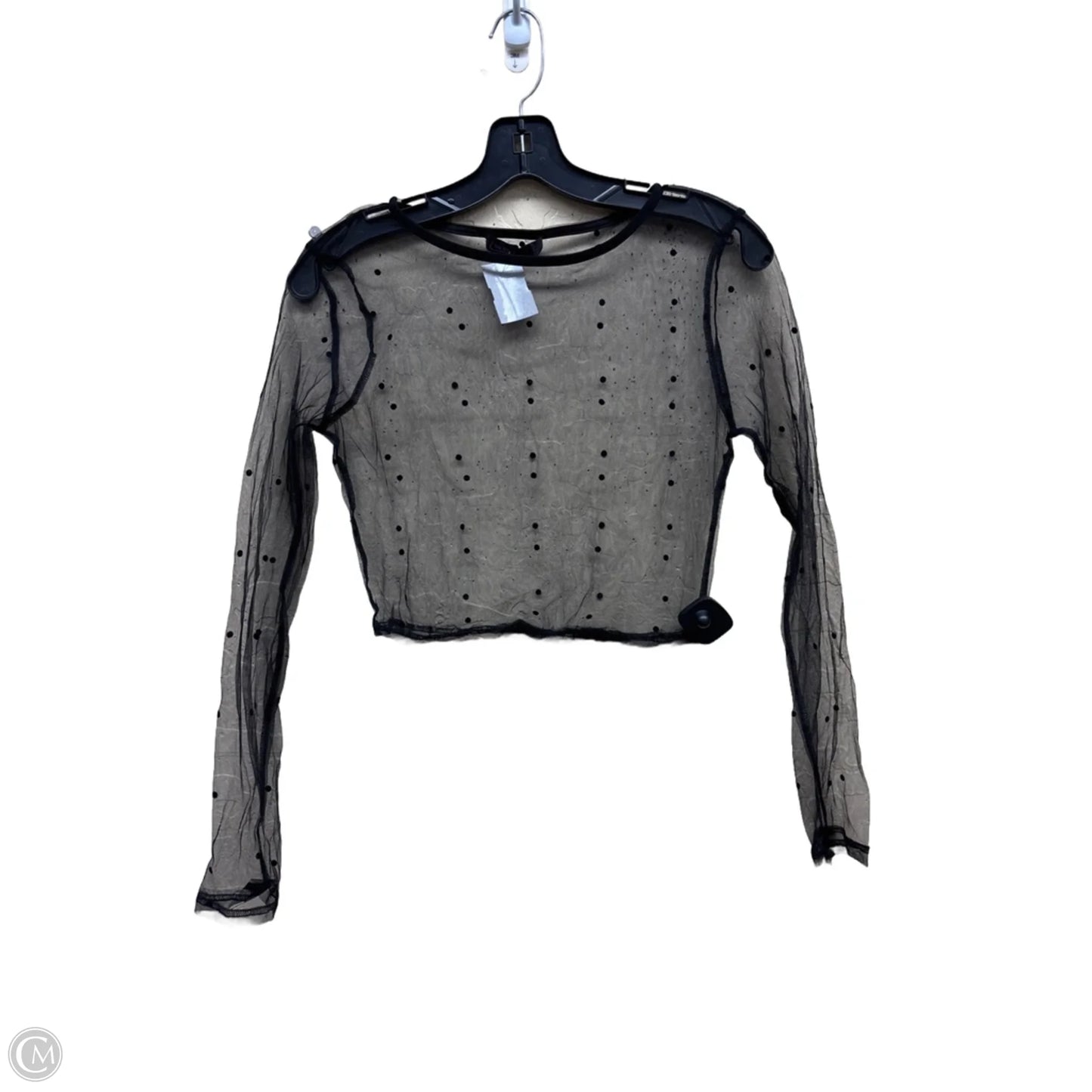 Top Long Sleeve By Clothes Mentor In Black, Size: M