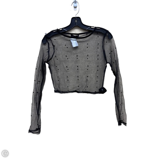 Top Long Sleeve By Clothes Mentor In Black, Size: M