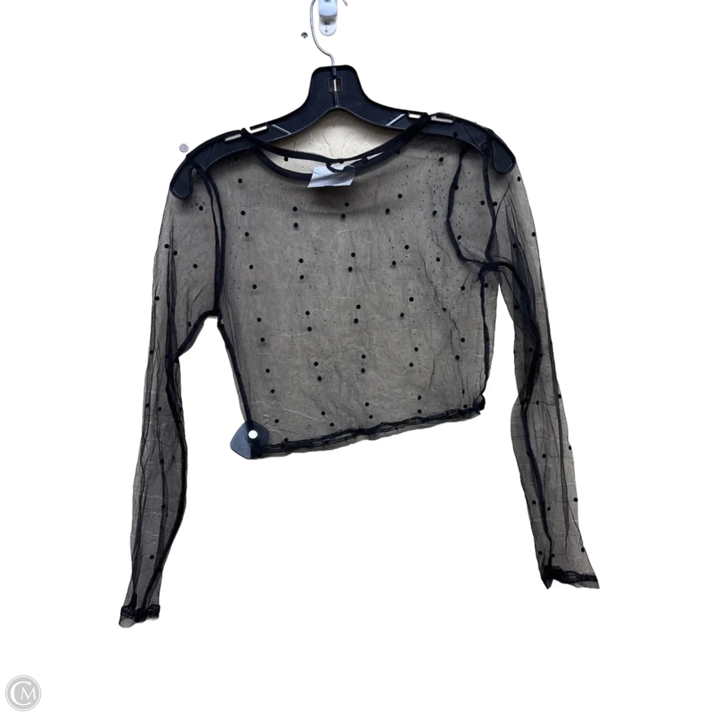 Top Long Sleeve By Clothes Mentor In Black, Size: M