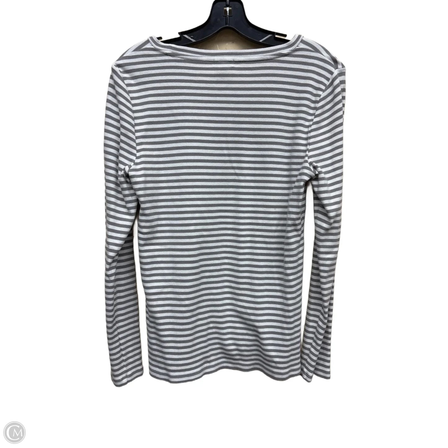 Top Long Sleeve By J. Crew In Striped Pattern, Size: L