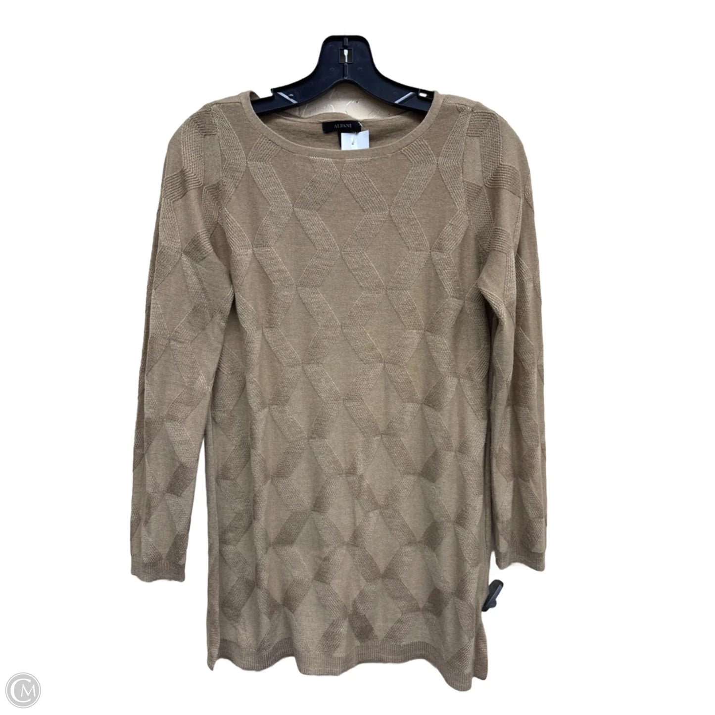 Top Long Sleeve By Alfani In Tan, Size: S