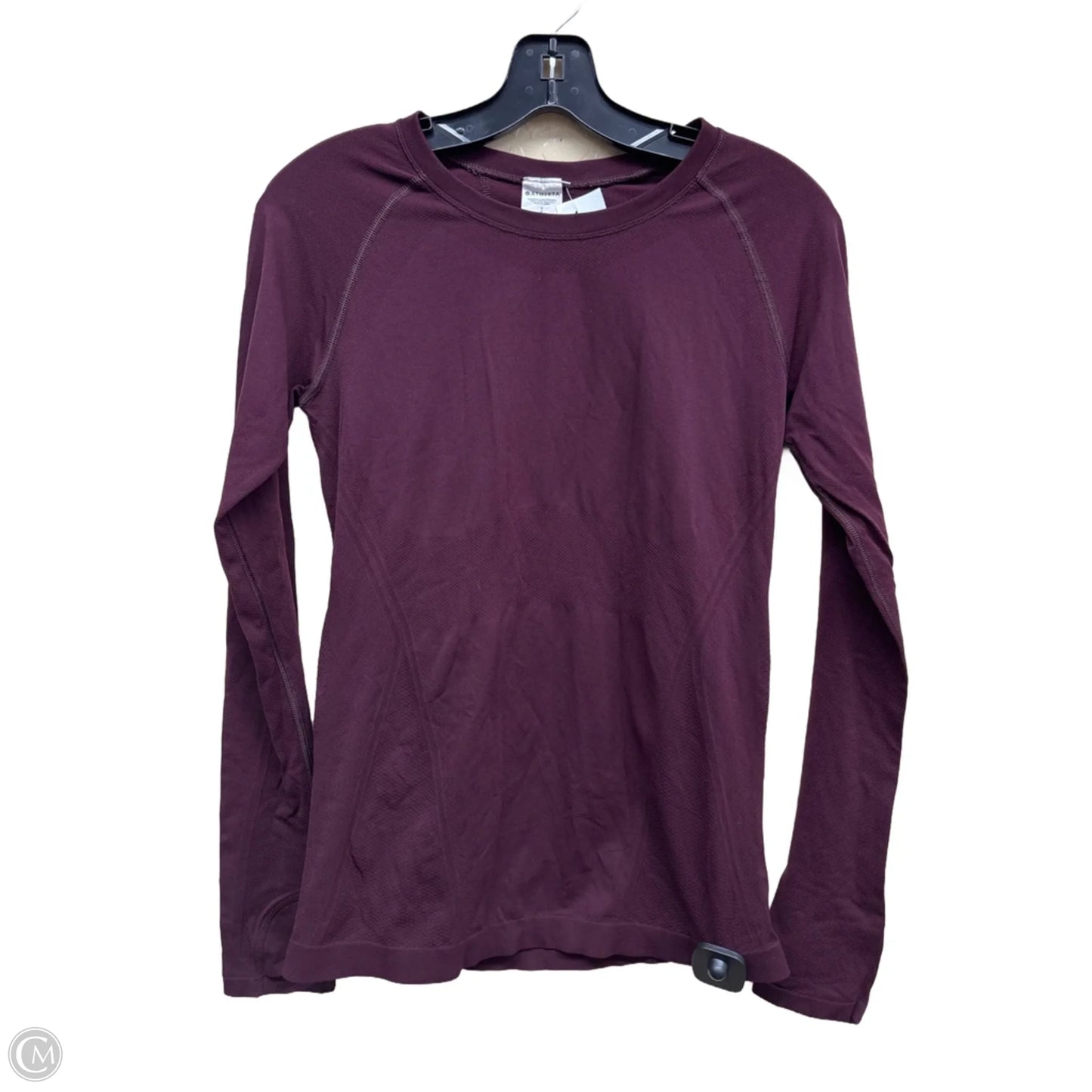 Athletic Top Long Sleeve Crewneck By Athleta In Maroon, Size: S
