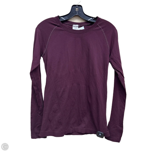 Athletic Top Long Sleeve Crewneck By Athleta In Maroon, Size: S