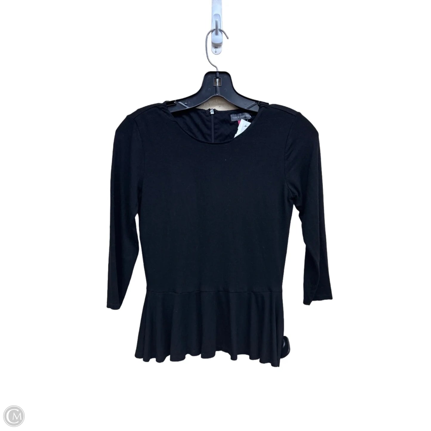 Top Long Sleeve By Vince Camuto In Black, Size: Xsp