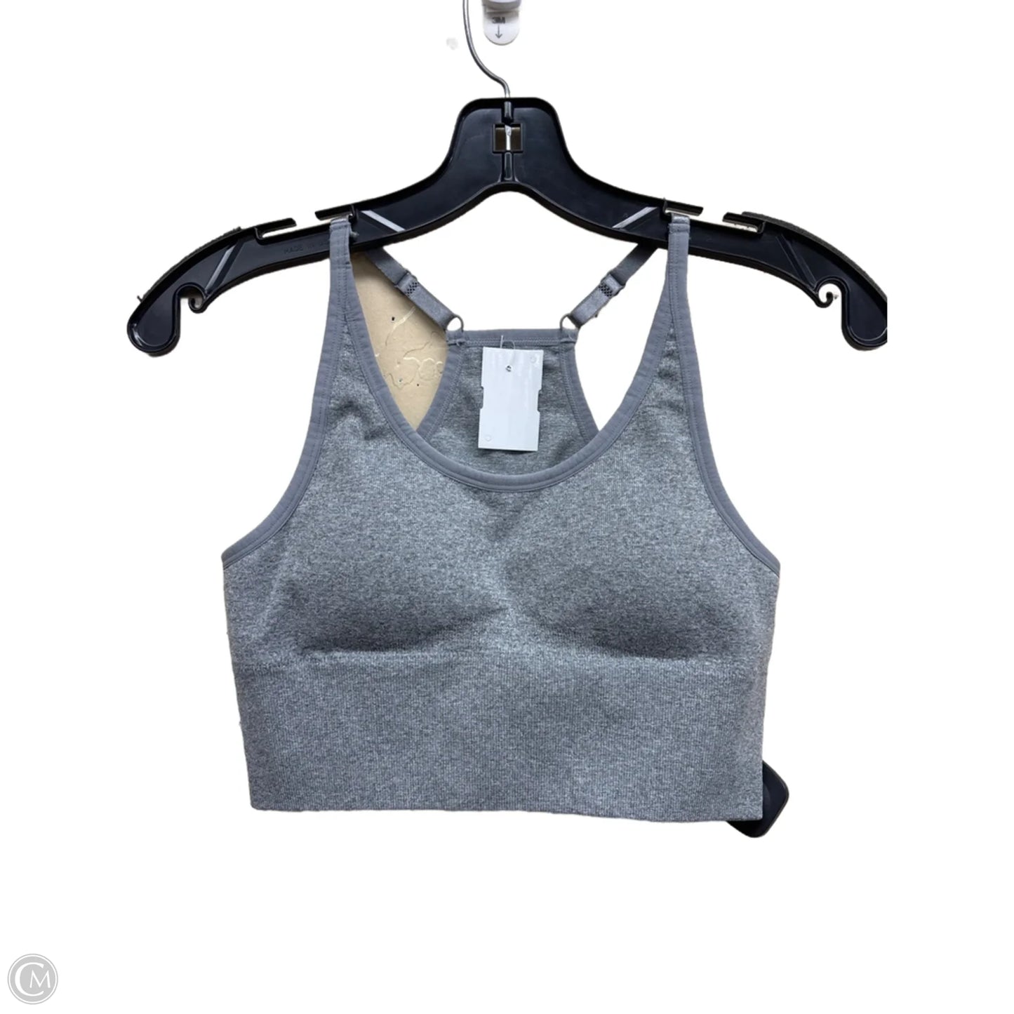 Athletic Bra By Clothes Mentor In Grey, Size: M