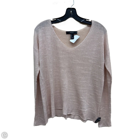 Top Long Sleeve By Forever 21 In Pink, Size: S