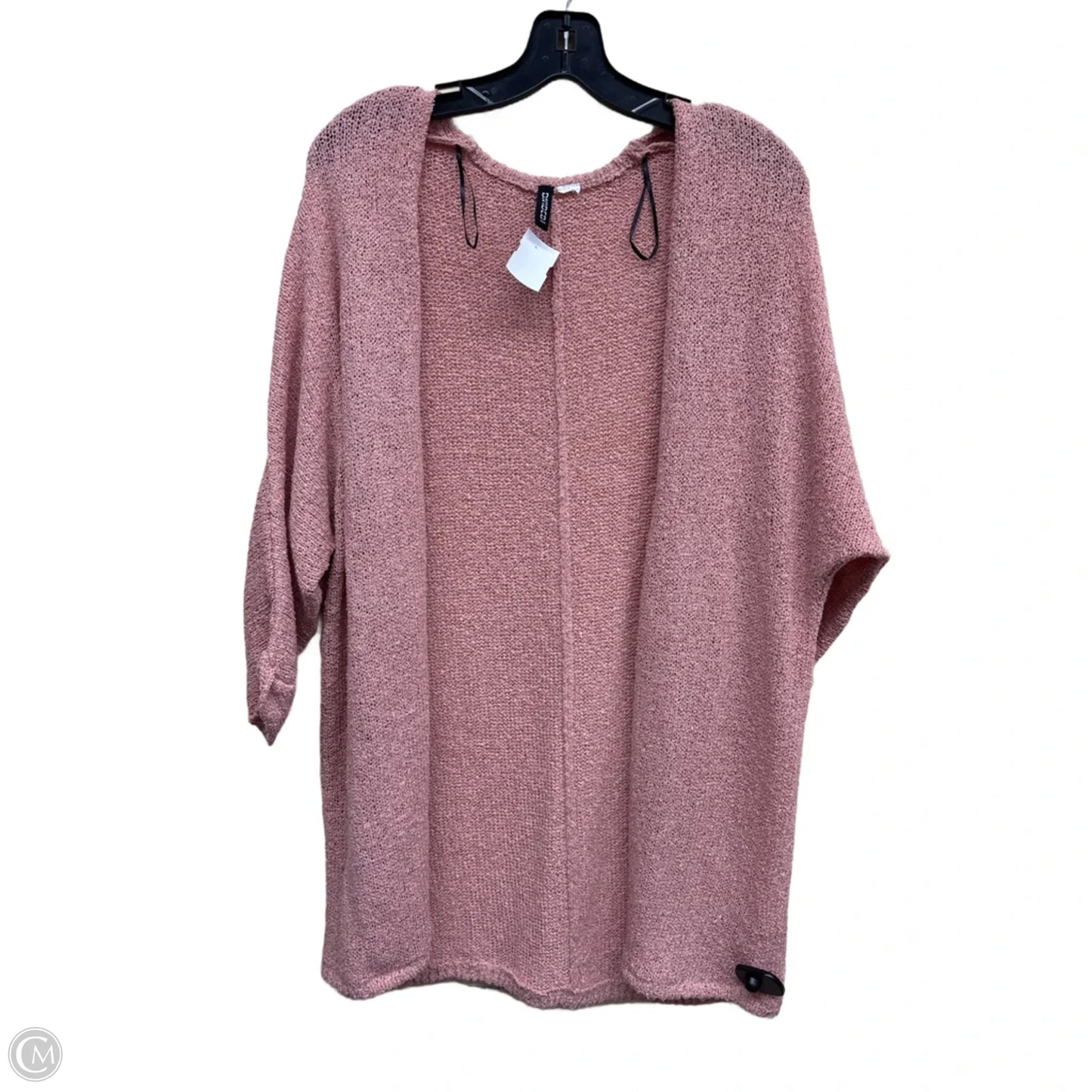 Sweater Cardigan By Divided In Pink, Size: S