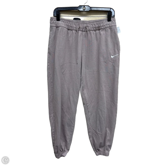 Athletic Pants By Nike In Taupe, Size: M