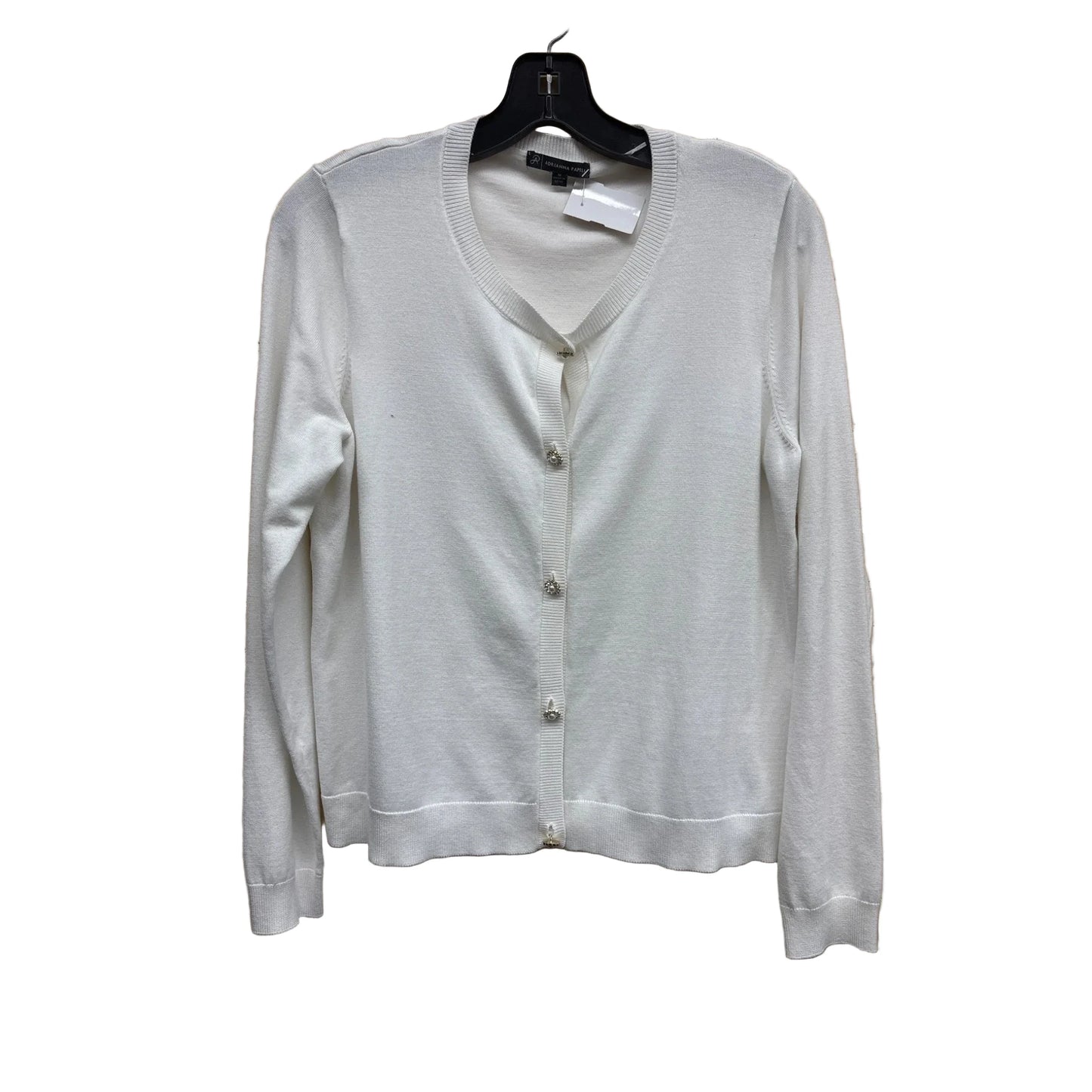 Cardigan By Adrianna Papell In White, Size: M