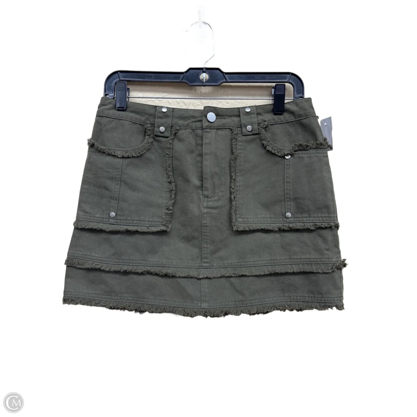 Skirt Mini & Short By Le Lis In Green, Size: S