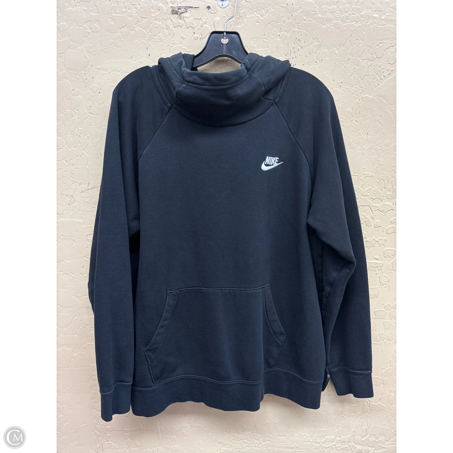 Athletic Sweatshirt Hoodie By Nike In Black, Size: Xl
