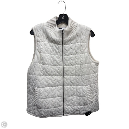 Vest Puffer & Quilted By Talbots In Cream, Size: M