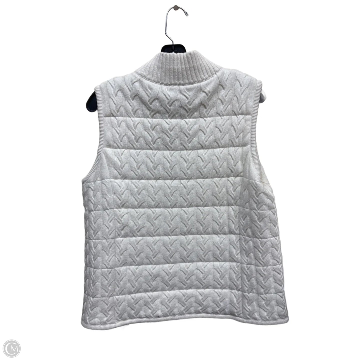 Vest Puffer & Quilted By Talbots In Cream, Size: M