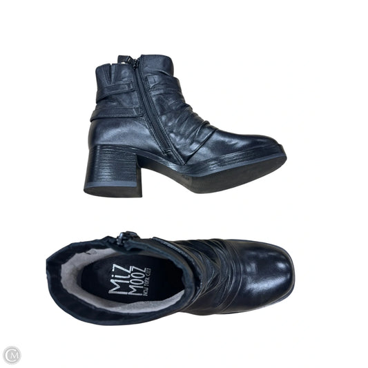 Boots Ankle Heels By Clothes Mentor In Black, Size: 6.5