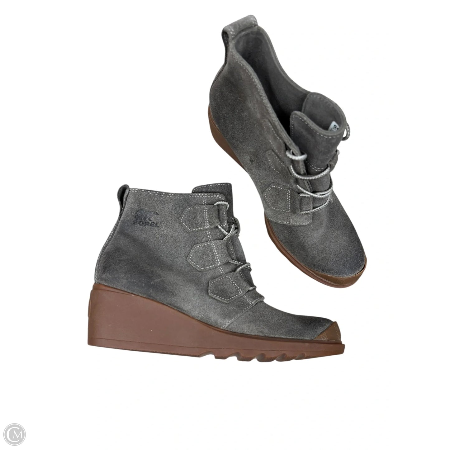 Shoes Heels Wedge By Aqua In Black, Size: 7.5