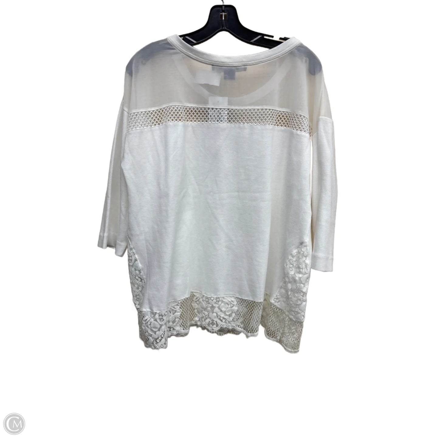 Top Long Sleeve By French Connection In White, Size: M