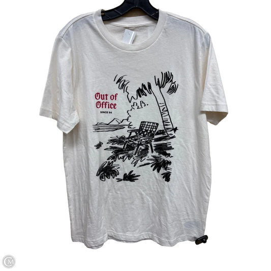 Top Short Sleeve By Old Navy In White, Size: M