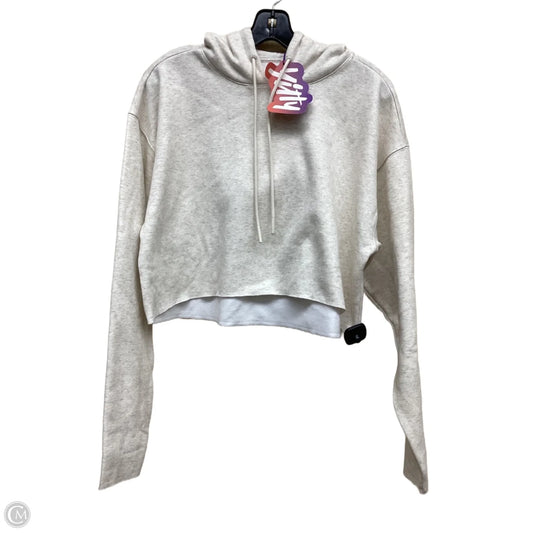 Athletic Sweatshirt Hoodie By Clothes Mentor In Cream, Size: S
