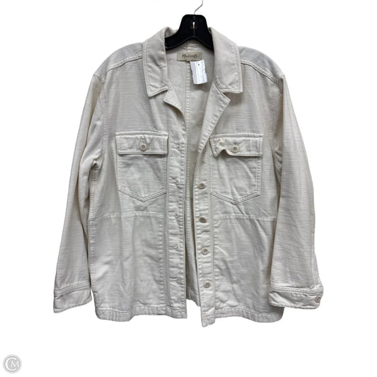 Jacket Denim By Madewell In Cream Denim, Size: M