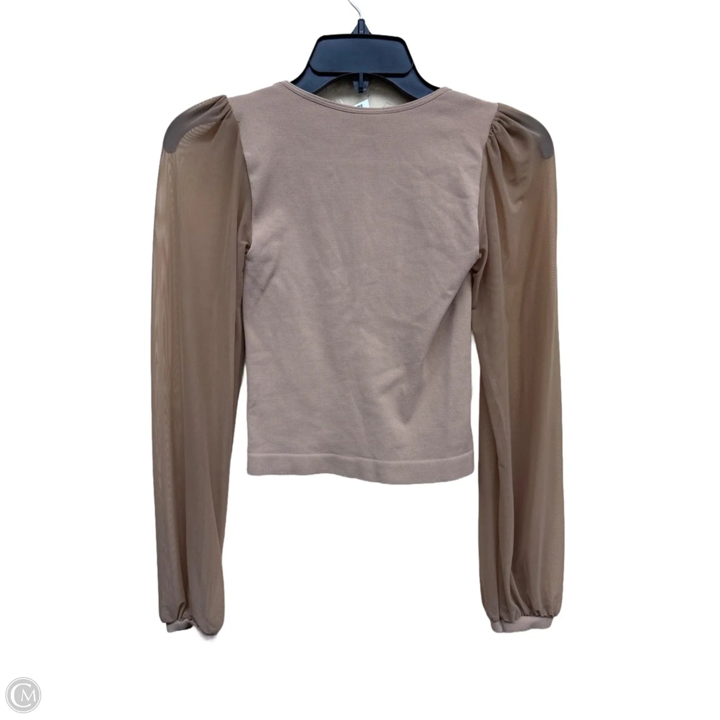 Top Long Sleeve By Free People In Tan, Size: M