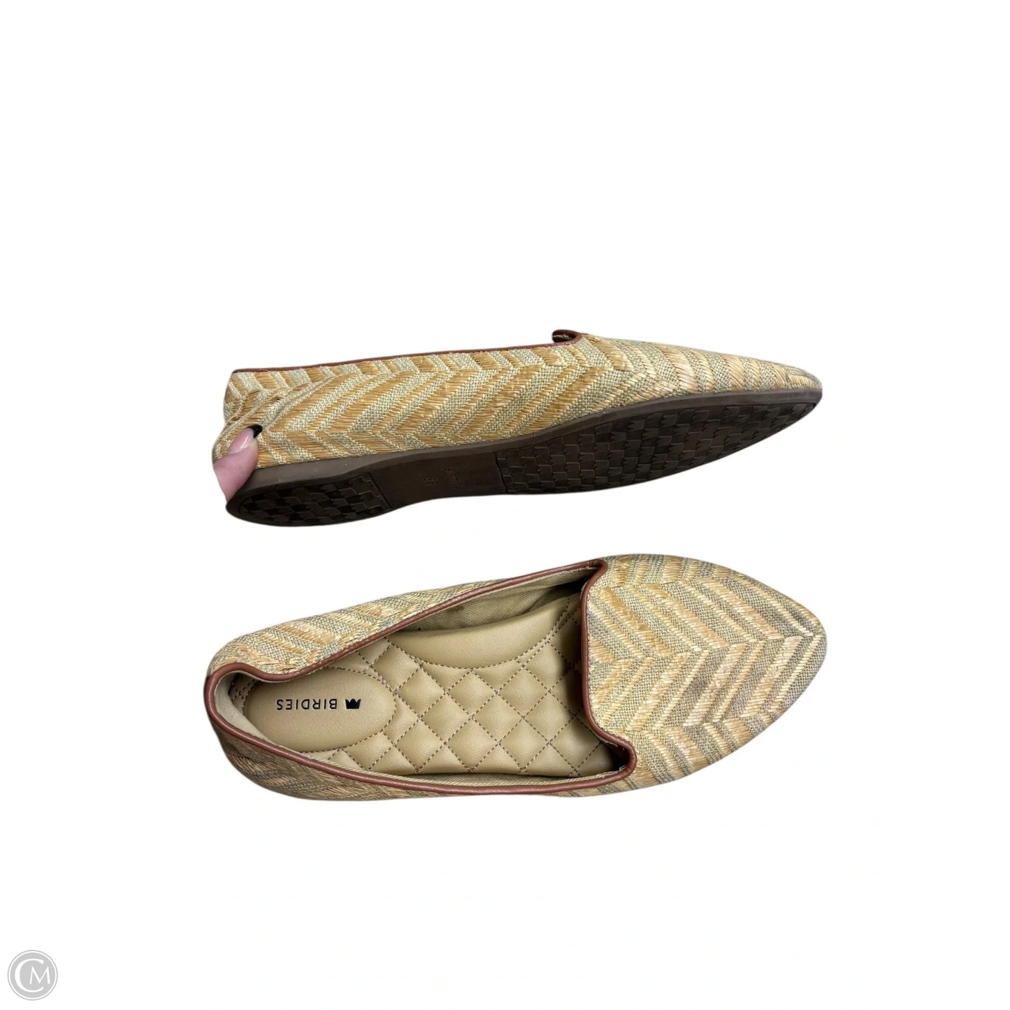 Shoes Flats By Clothes Mentor In Tan, Size: 8.5