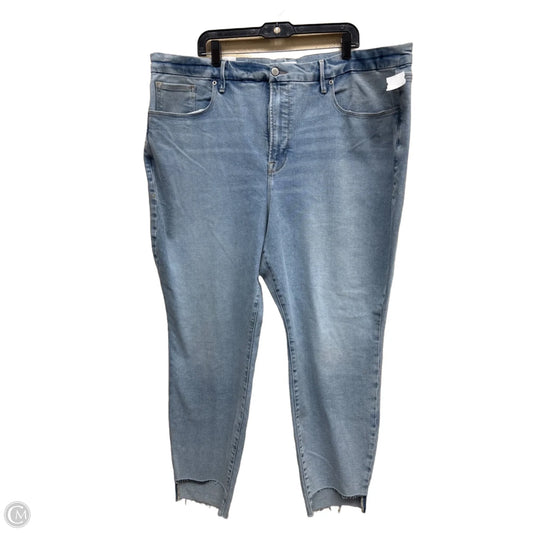 Jeans Straight By Good American In Blue Denim, Size: 24