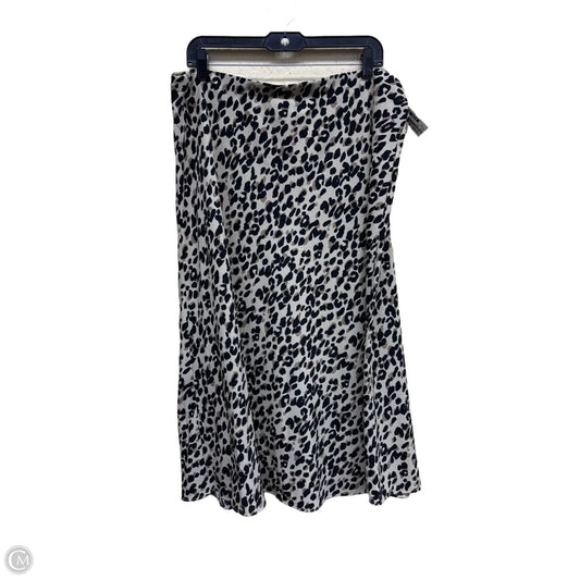 Skirt Maxi By Halogen In Animal Print, Size: Xxl