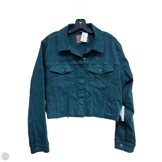 Jacket Denim By Judy Blue In Green Denim, Size: 1x