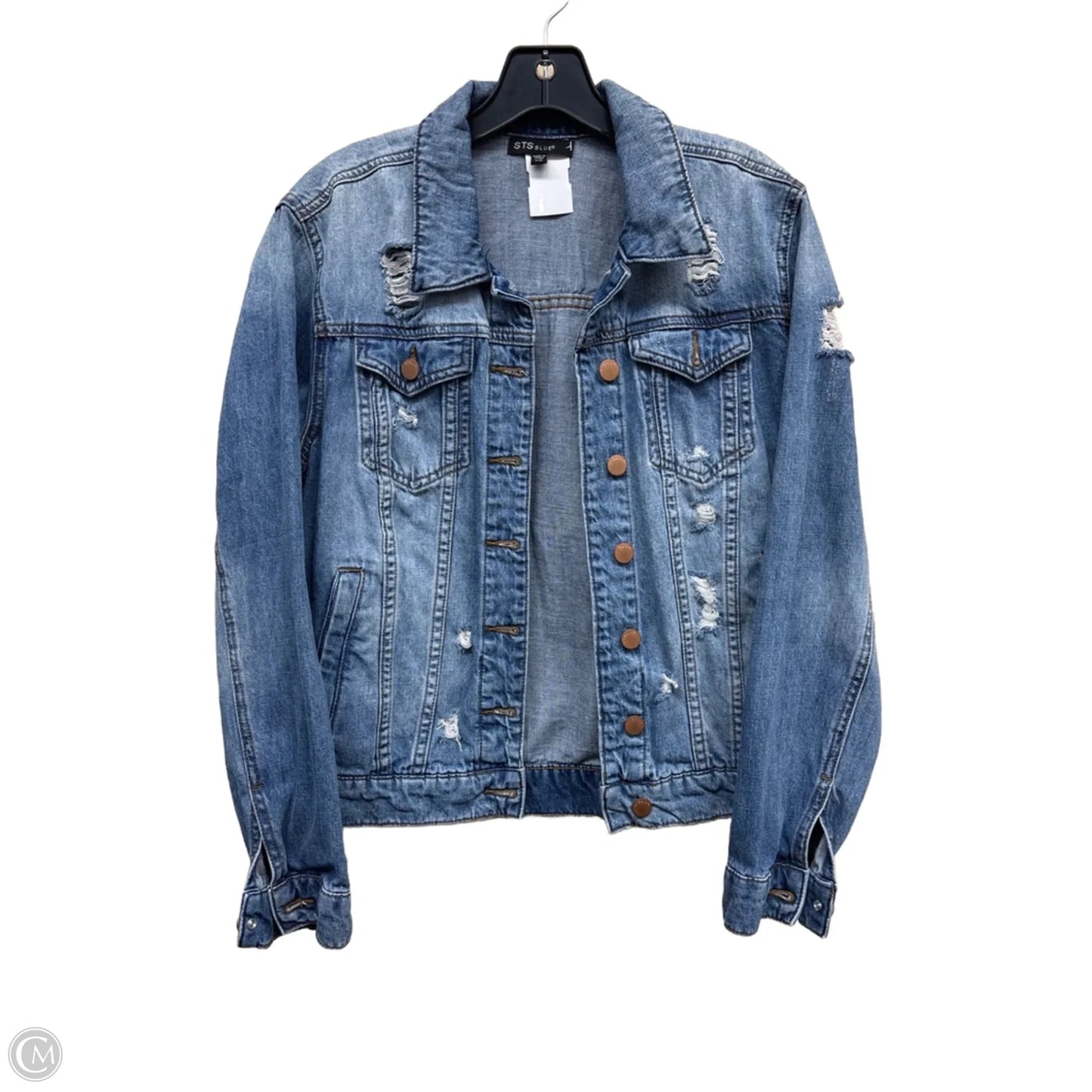 Jacket Denim By Sts Blue In Blue Denim, Size: Xs