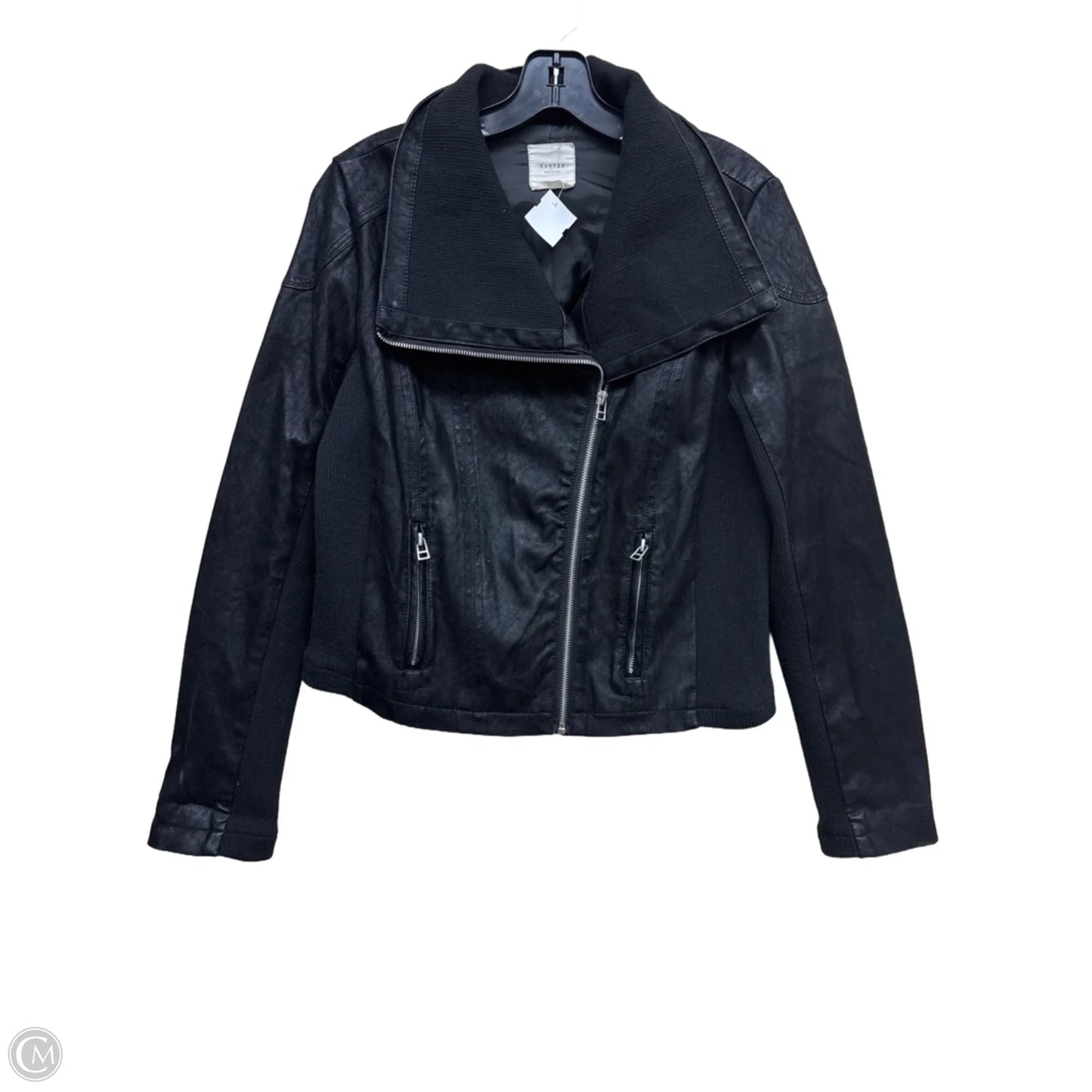 Jacket Moto By Harper In Black, Size: M