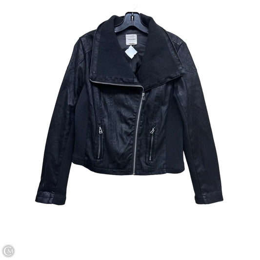 Jacket Moto By Harper In Black, Size: M