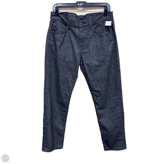 Jeans Straight By 7 For All Mankind In Black Denim, Size: 12