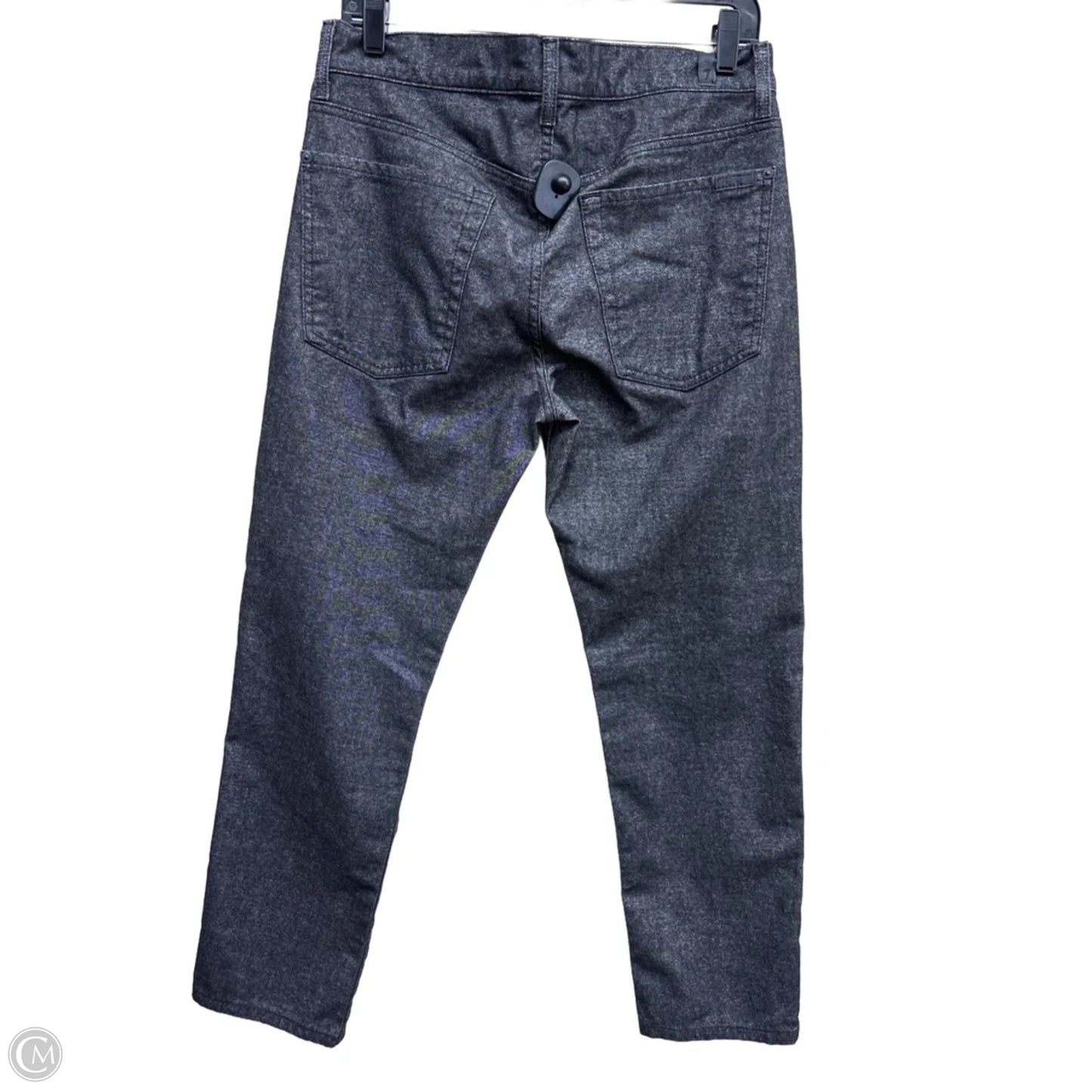 Jeans Straight By 7 For All Mankind In Black Denim, Size: 12