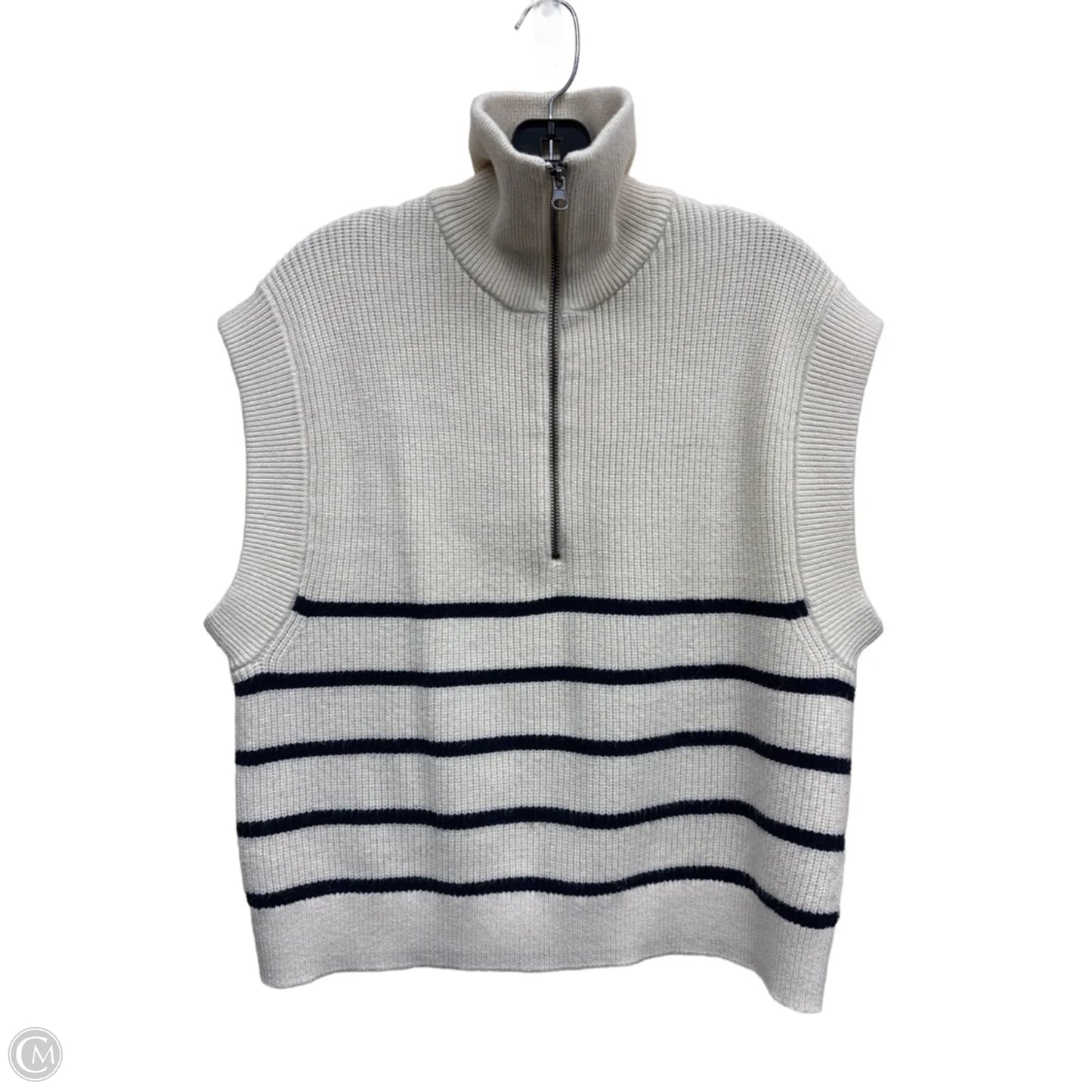 Vest Sweater By Zara In Cream, Size: S