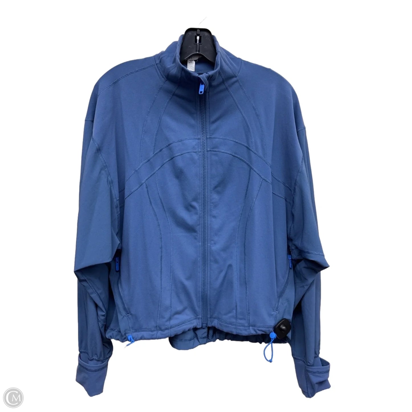 Athletic Jacket By Lululemon In Blue, Size: 4