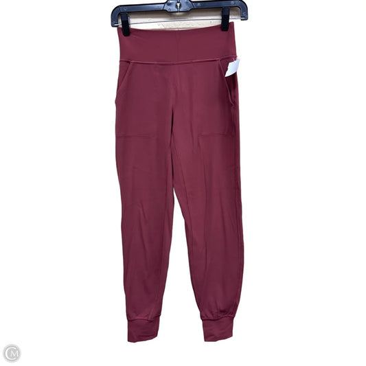 Athletic Pants By Lululemon In Red, Size: 4