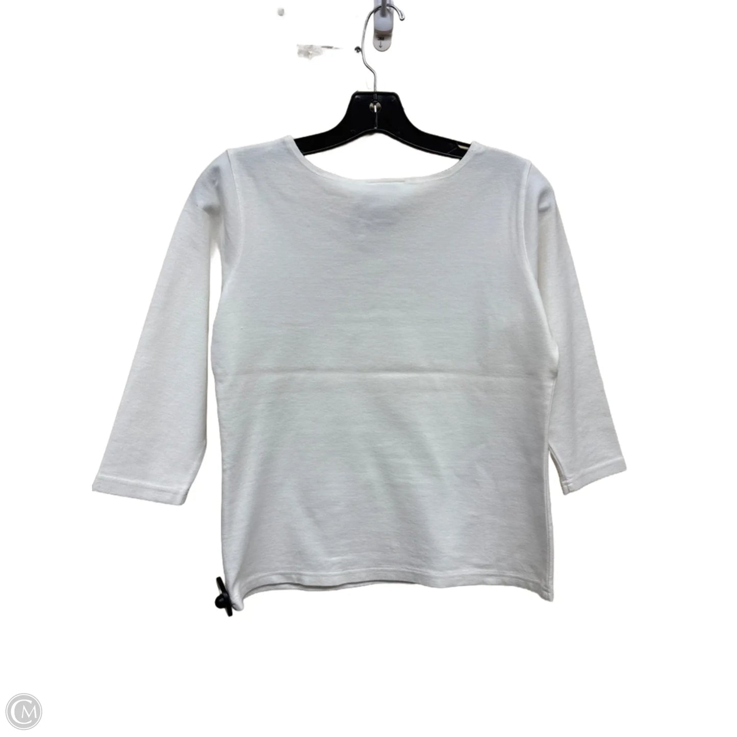 Top Long Sleeve By Talbots In White, Size: S