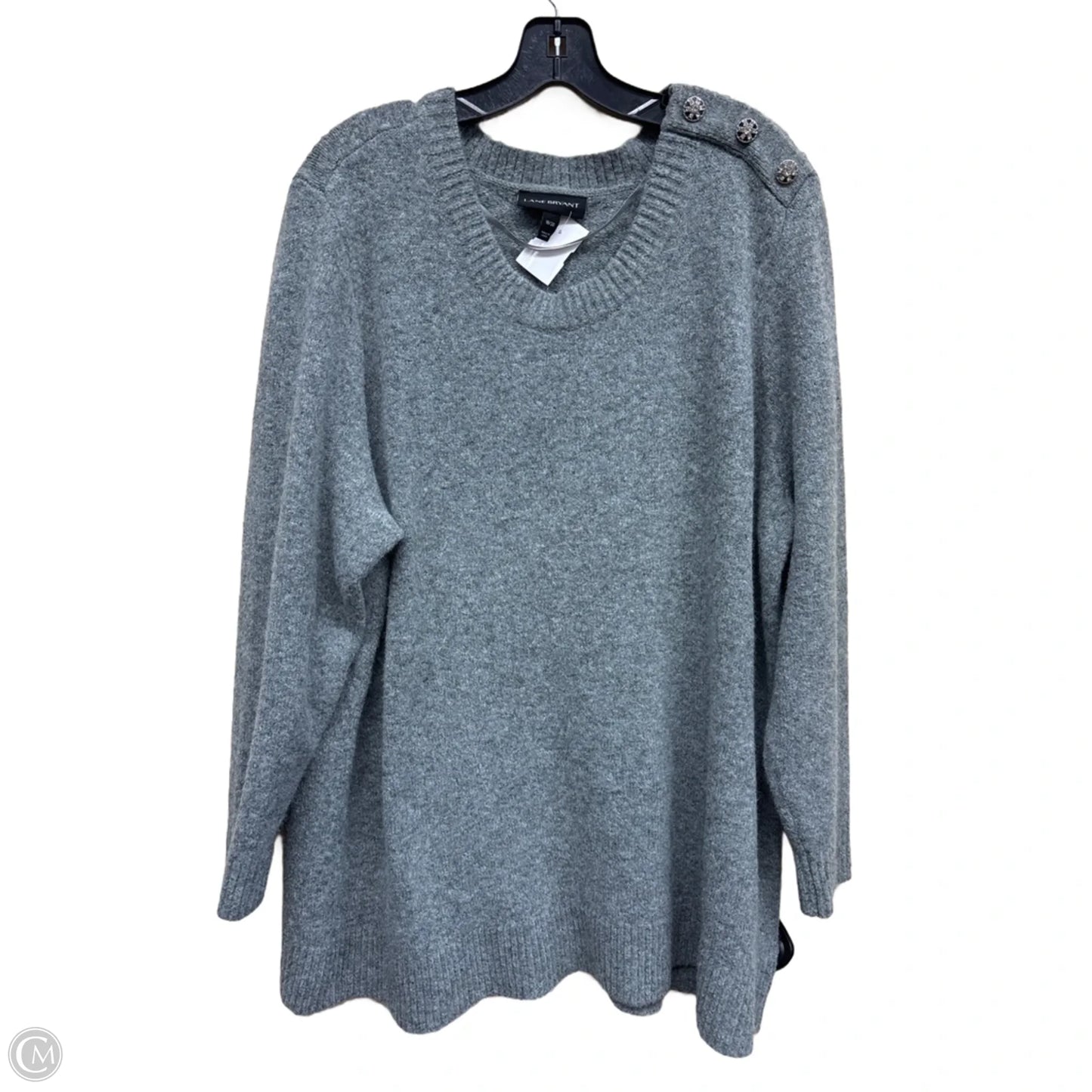 Sweater By Lane Bryant In Grey, Size: 20