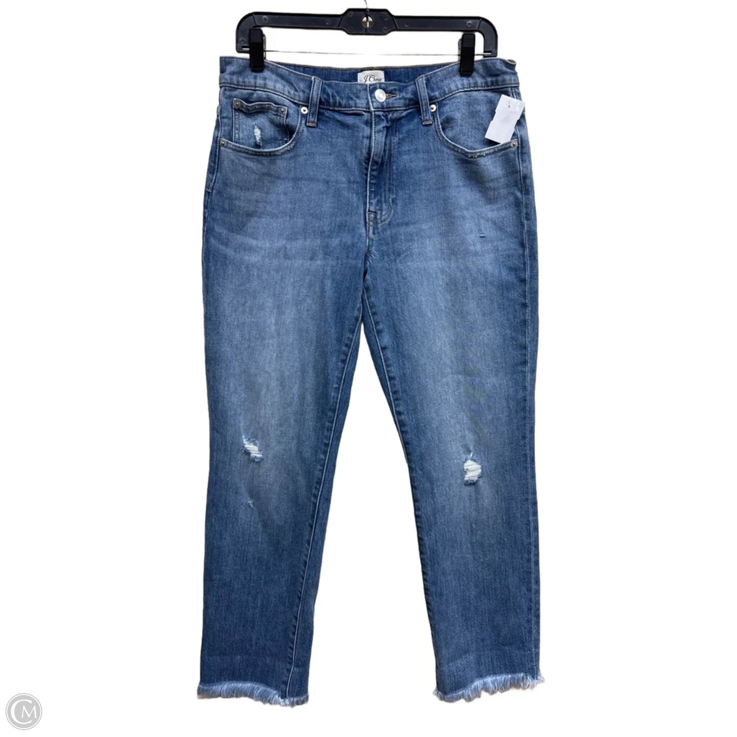 Jeans Straight By J. Crew In Blue Denim, Size: 8