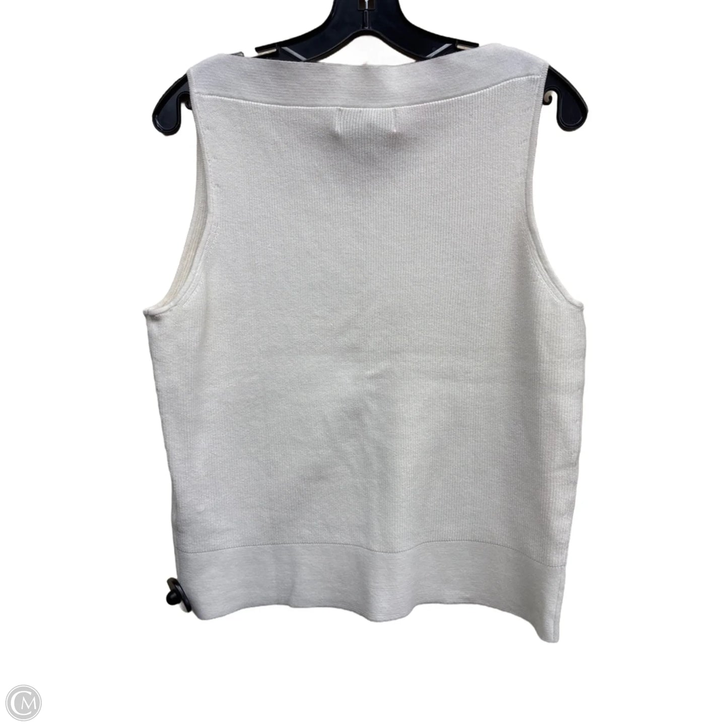 Top Sleeveless By Banana Republic In Cream, Size: L