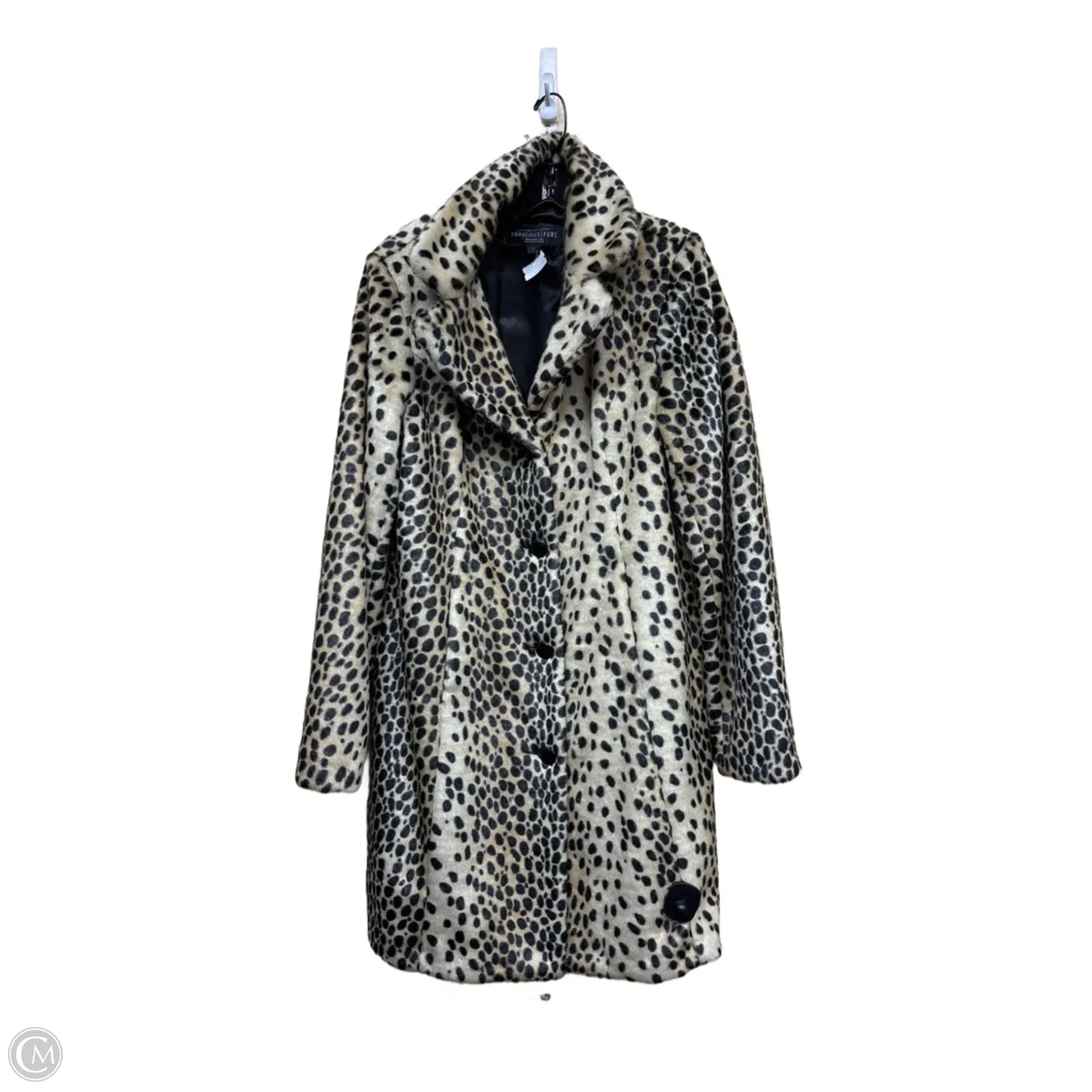 Coat Faux Fur & Sherpa By Clothes Mentor In Animal Print, Size: M