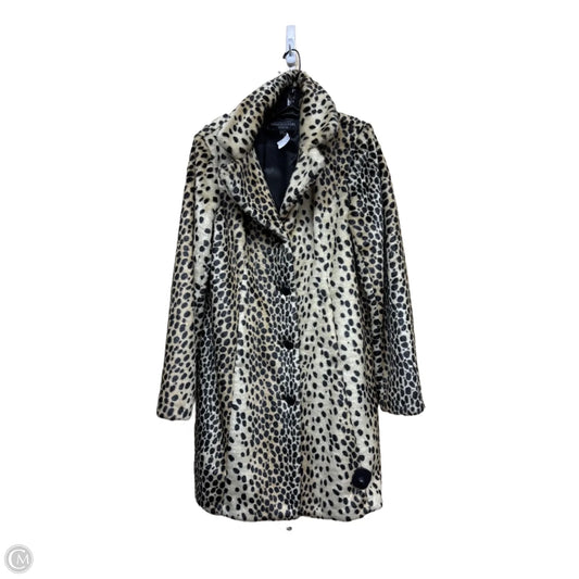 Coat Faux Fur & Sherpa By Clothes Mentor In Animal Print, Size: M