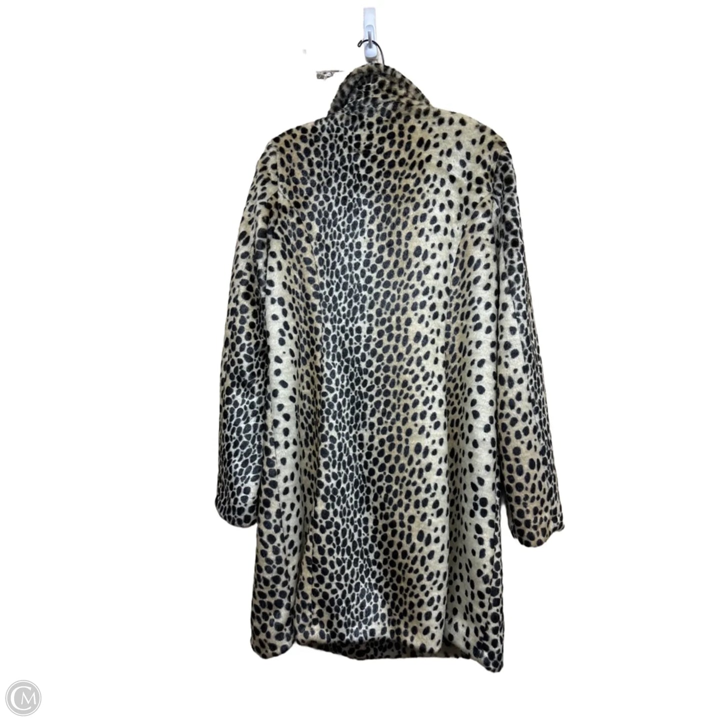 Coat Faux Fur & Sherpa By Clothes Mentor In Animal Print, Size: M