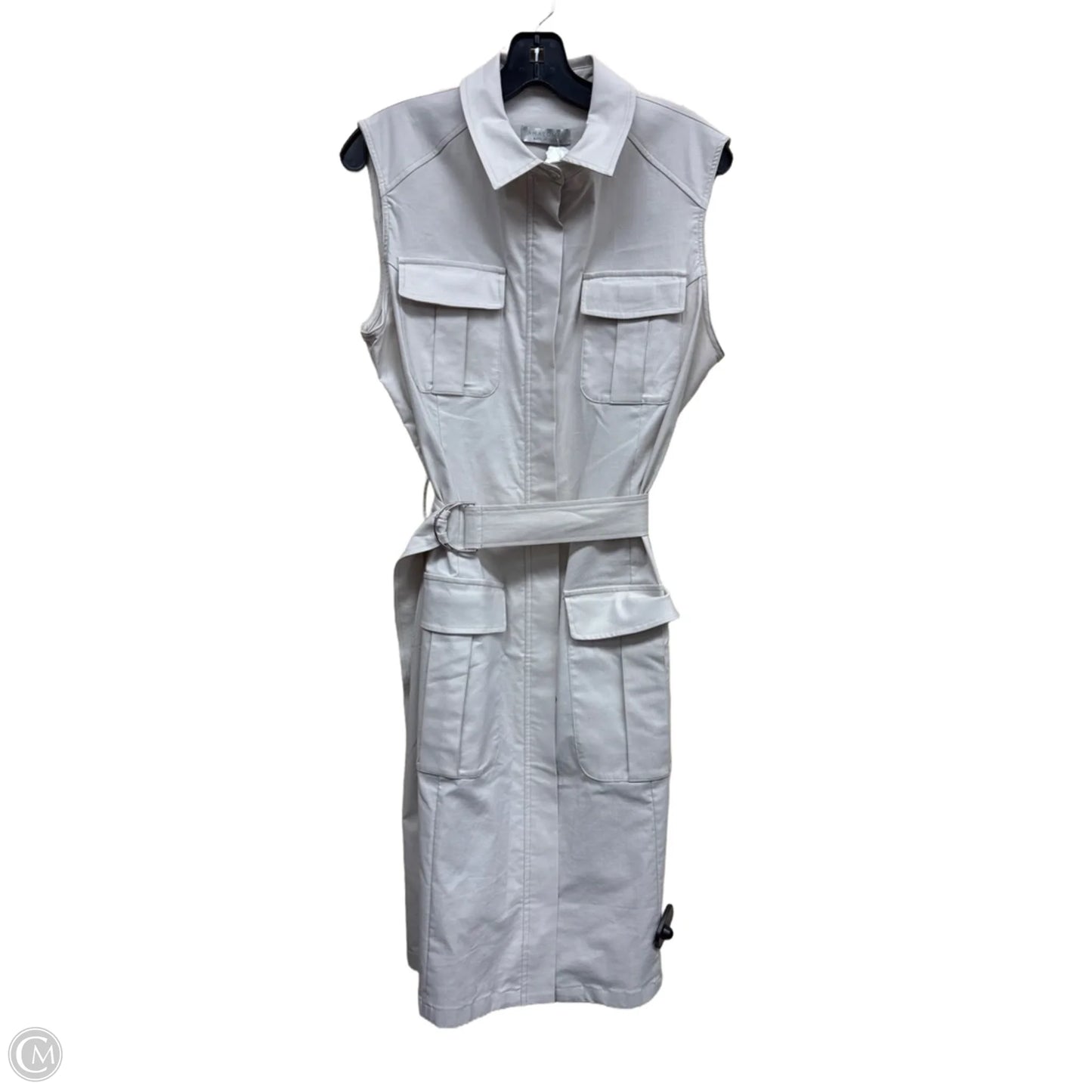 Dress Casual Midi By Clothes Mentor In Cream, Size: L