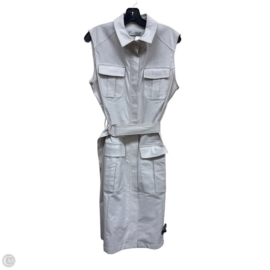 Dress Casual Midi By Clothes Mentor In Cream, Size: L