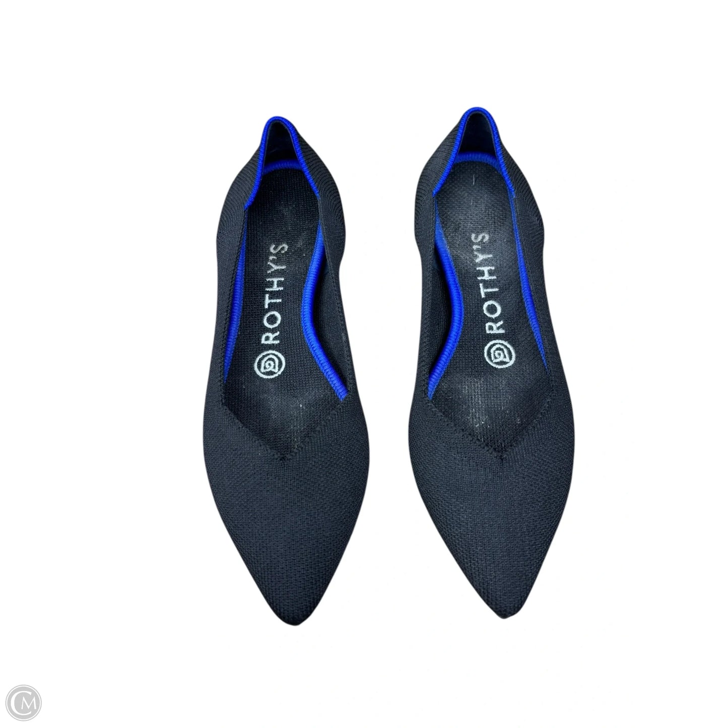 Shoes Flats By Rothys In Black & Blue, Size: 6.5