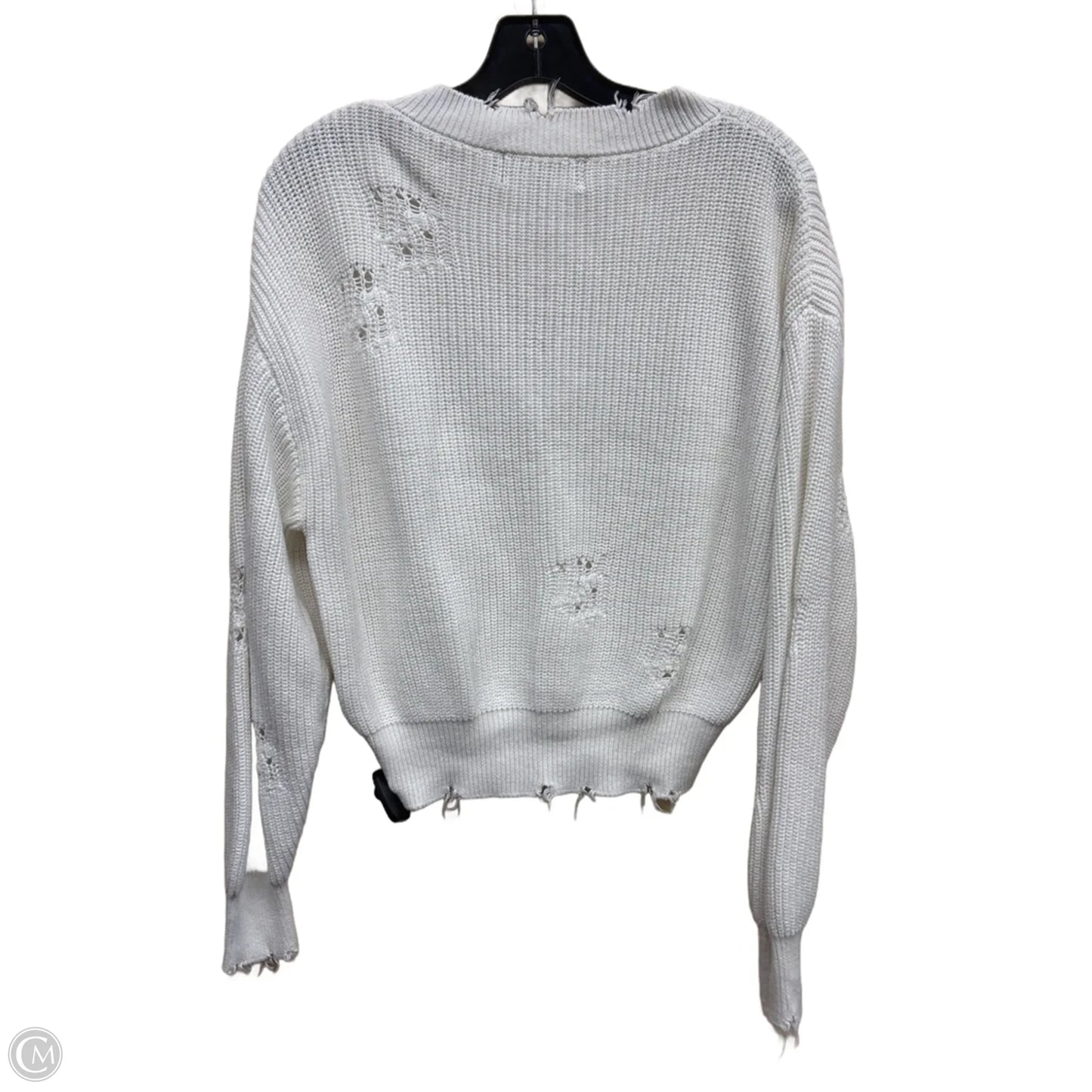 Sweater By Clothes Mentor In White, Size: S