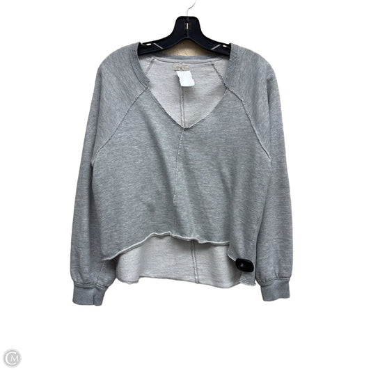 Top Long Sleeve By Pilcro In Grey, Size: S